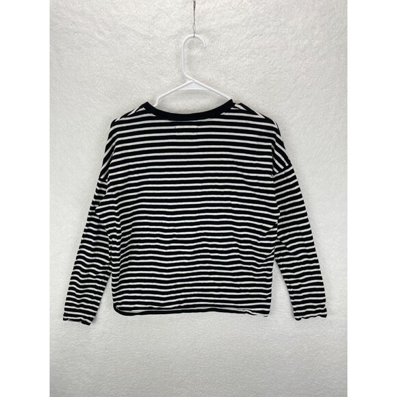 Madewell Triblend Ex-Boyfriend Tee Women’s Size S Baden Stripe Long Sleeve - Picture 9 of 9